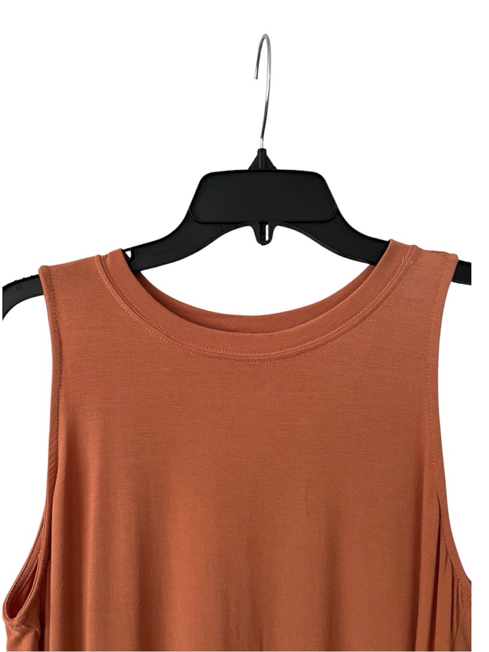 Zenana women’s Sleeveless High Low swing Tank Top caramel color soft flowy - Picture 3 of 9